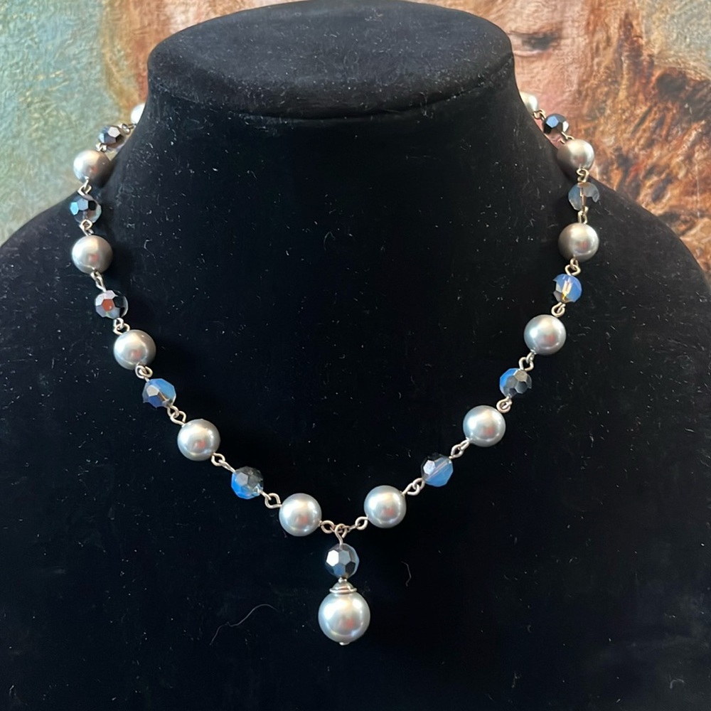 Vintage Designer Sterling Silver Necklace & Bracelet Set Emily Ray